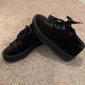 Velvet sneakers